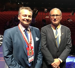 Prof. Richter mit dem ehemaligen IFFAS-Präsident Prof. Saltzman 