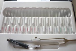 Geräte für Sensibilitätstest (Kalorische Prüfung, Monofilamenttest, Vibrationstest)